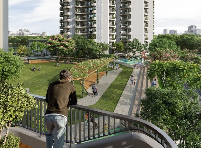 Eldeco Echoes of Eden tower view