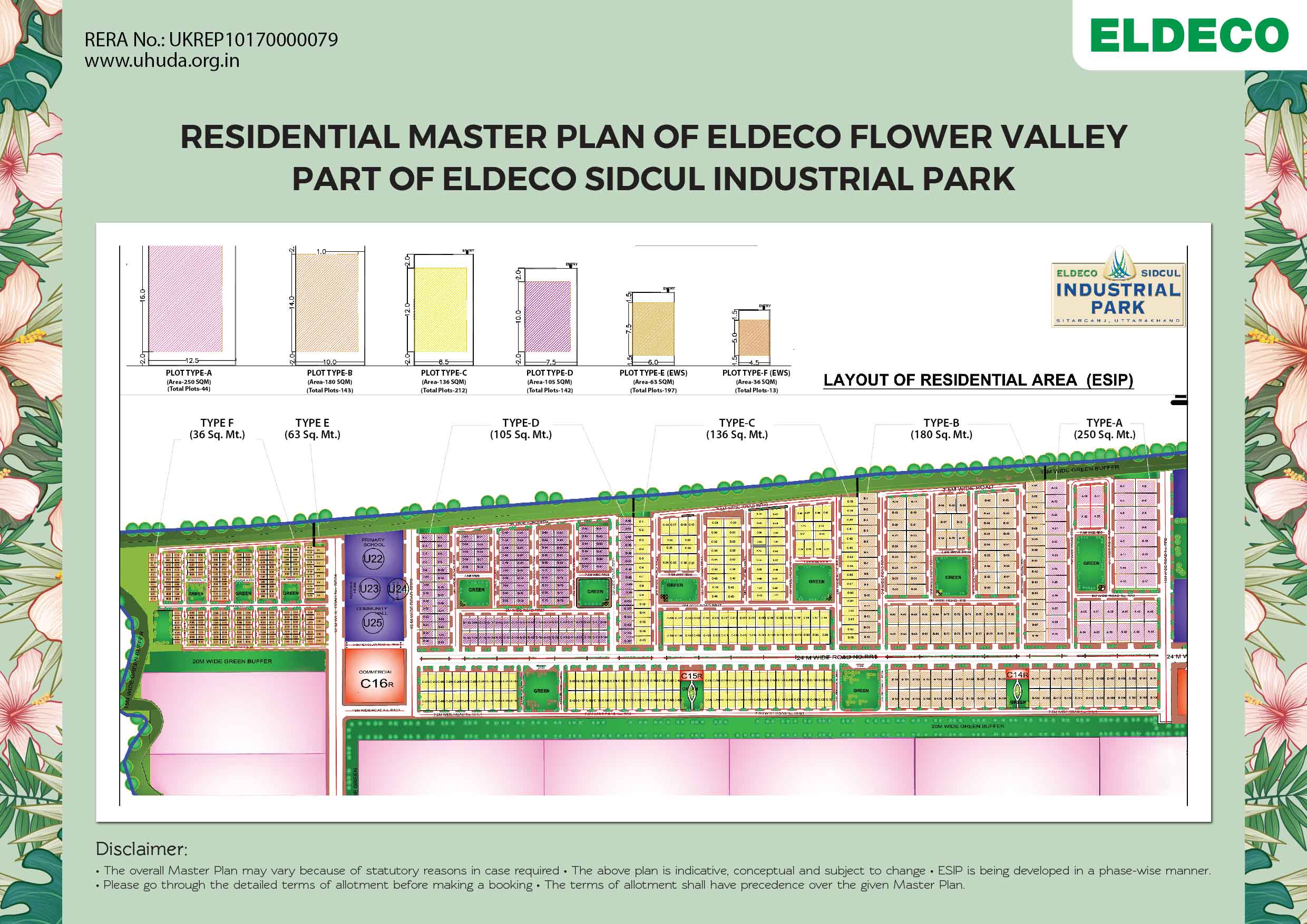 Eldeco Flower Valley Master Plan Layout
