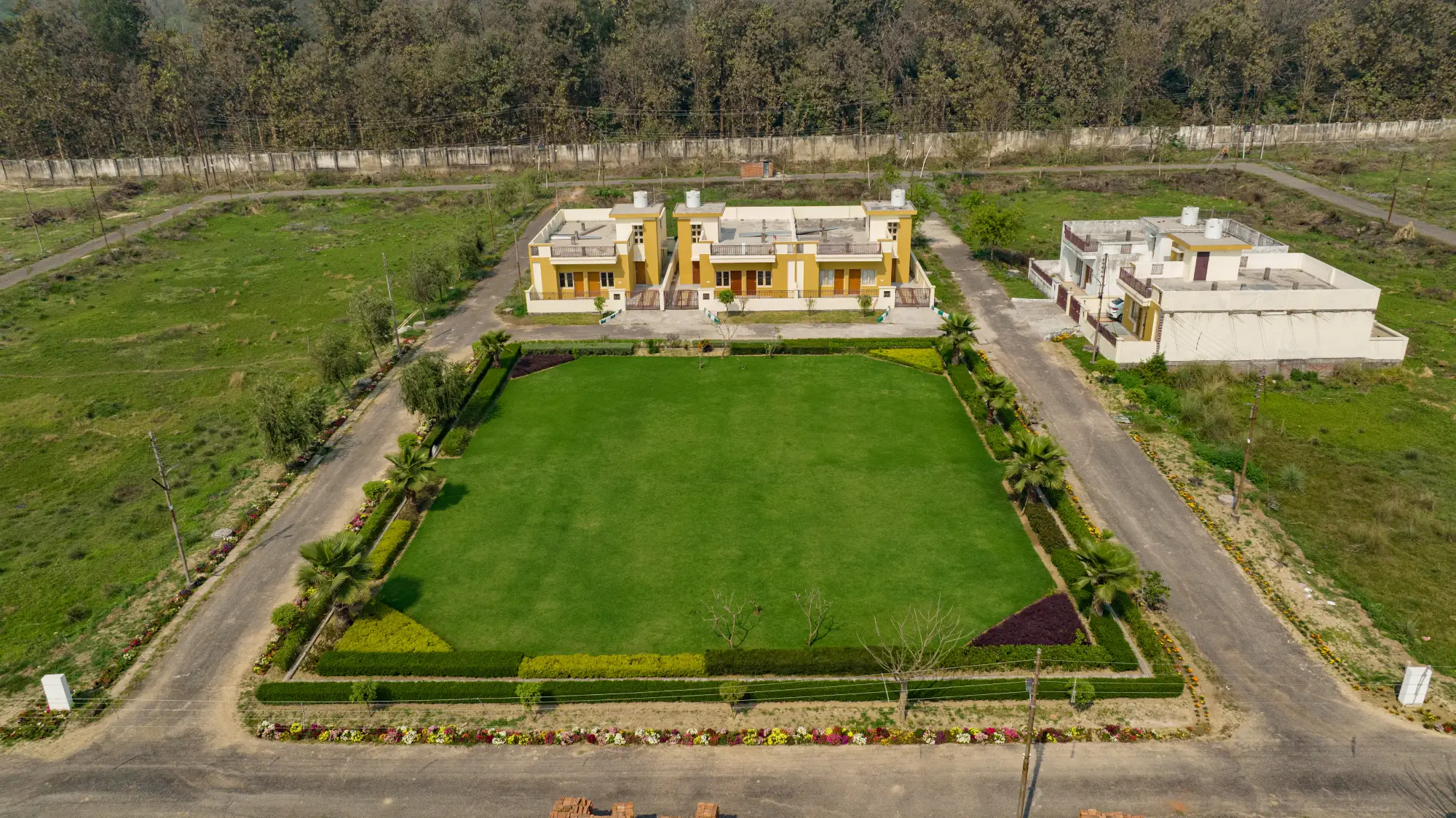 Lush Perimeter Greenery