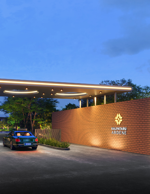 Kalpataru Ardene colonnade entrance walkway